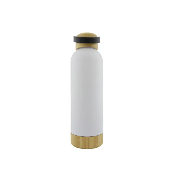Termo Metal Bambú