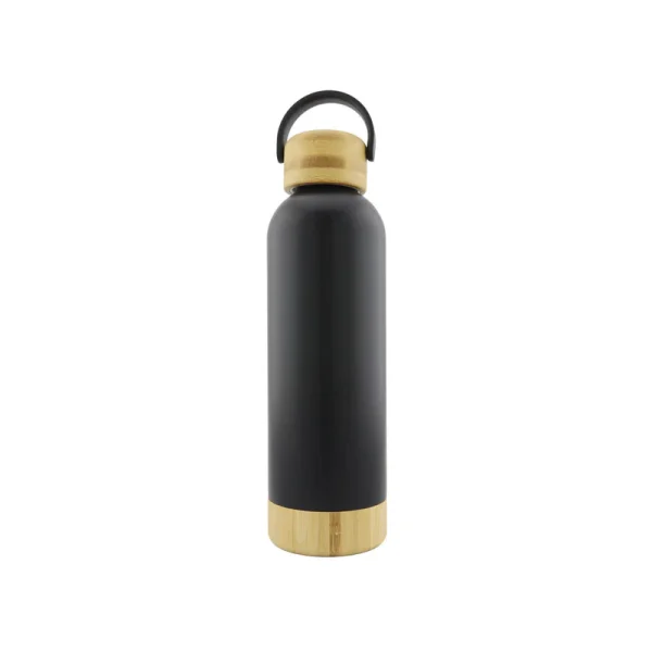 Termo Metal Bambú